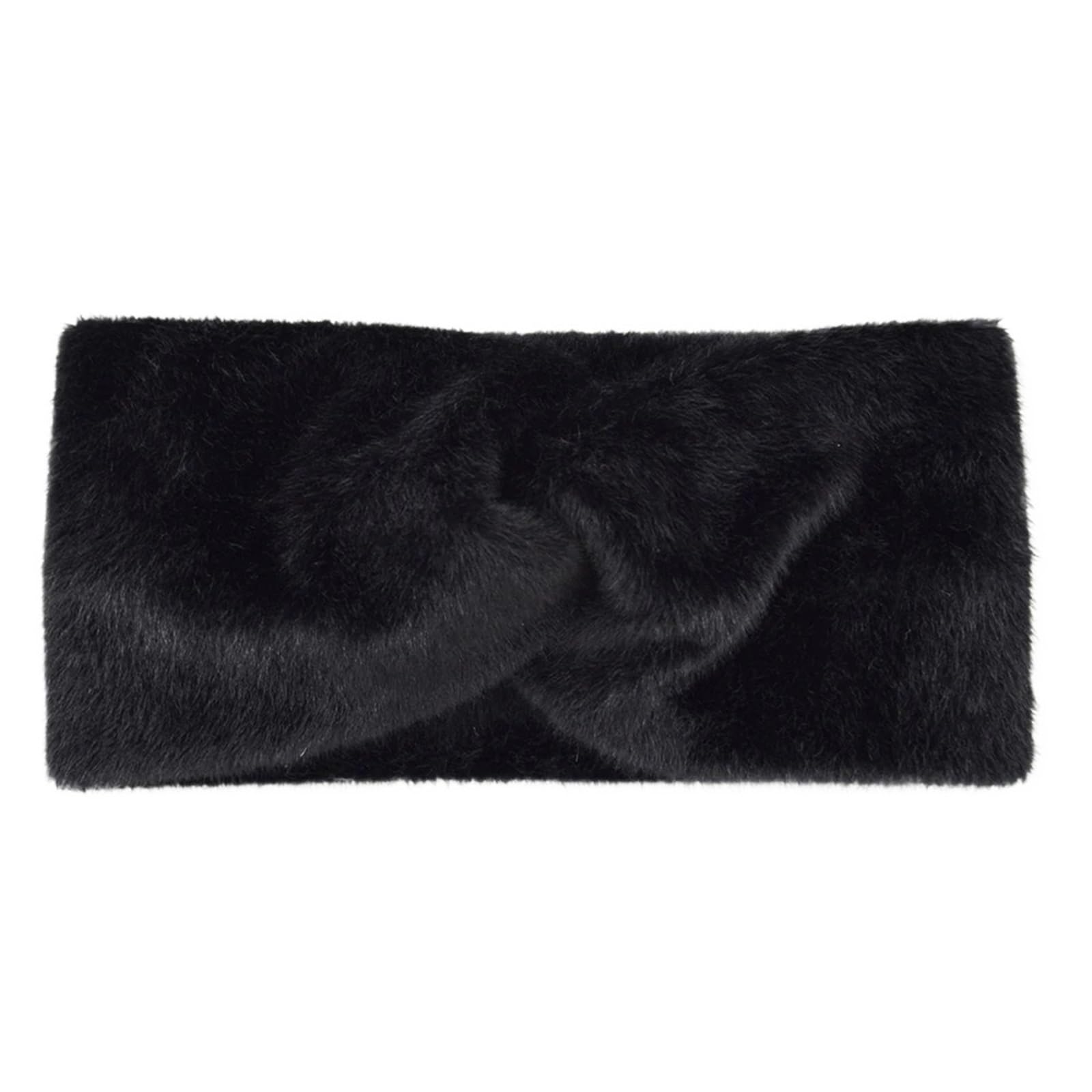 Stirnband 2 Stück Stirnbänder Gestricktes Stirnband Festes elastisches Twist-Haarband Haarschmuck Warmes Haarband Haarbänder Stirnbänder Winter Stirnband(Black)