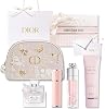 Dior Miss Dior Hand Cream & Lip Maximizer Gift Set Includes Pouch, Perfume, Blooming Bouquet Shopper Gift Box Message Card