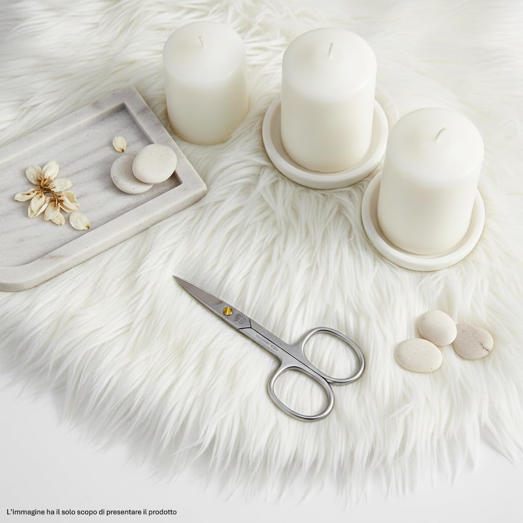 Baruffaldi 156X - Forbici Unghie Manicure e Pedicure - Acciaio Inox - Con custodia protettiva - Made in Italy