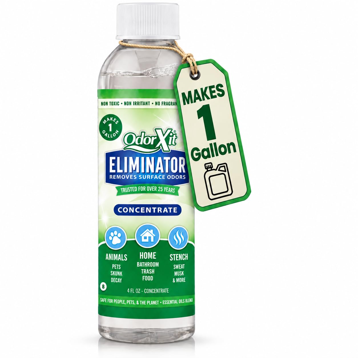 Concentrated Pet Urine Odor Eliminator, Ideal for Cat, Dog Poo and Urine Smell, Versatile &amp; Natural Odor Neutralizer for Home and Outdoor Use, Deodorizer &amp; Absorber, Concentrate, 4oz