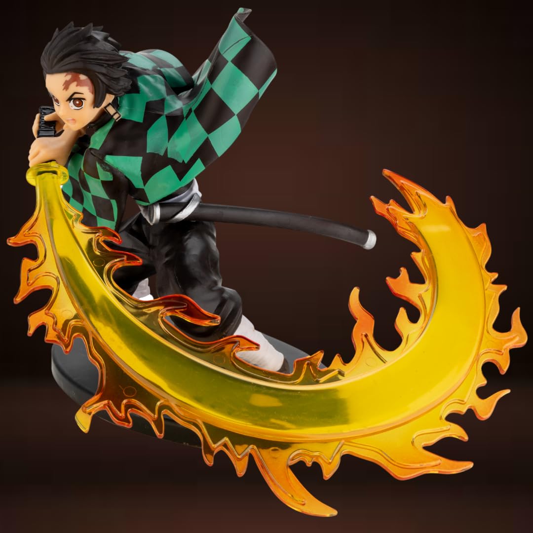 Demon Slayer Action Figures || Tanjiro, Zenuitsu, Nezuko, Regoku Figures || Anime Statues for Home Decors, Office Desk and Study Table (Tanjiro Fire Sword) (B0CYT1SFDK) Amazon Price History, Amazon Price Tracker