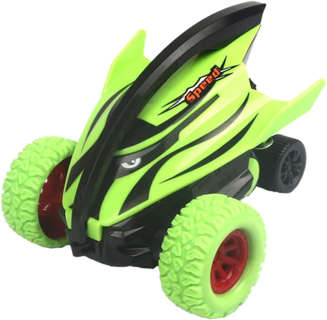 Inertial Offroad Car Rotating Four-Wheel Drive Model for Boys Fun Vehicle Suitable for Indoor Outdoor Play Random Style Green