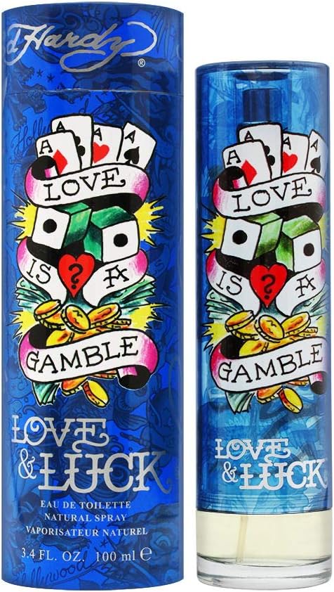 Love & Luck for Men Eau De Toilette EDT Spray, 3.4 fl oz