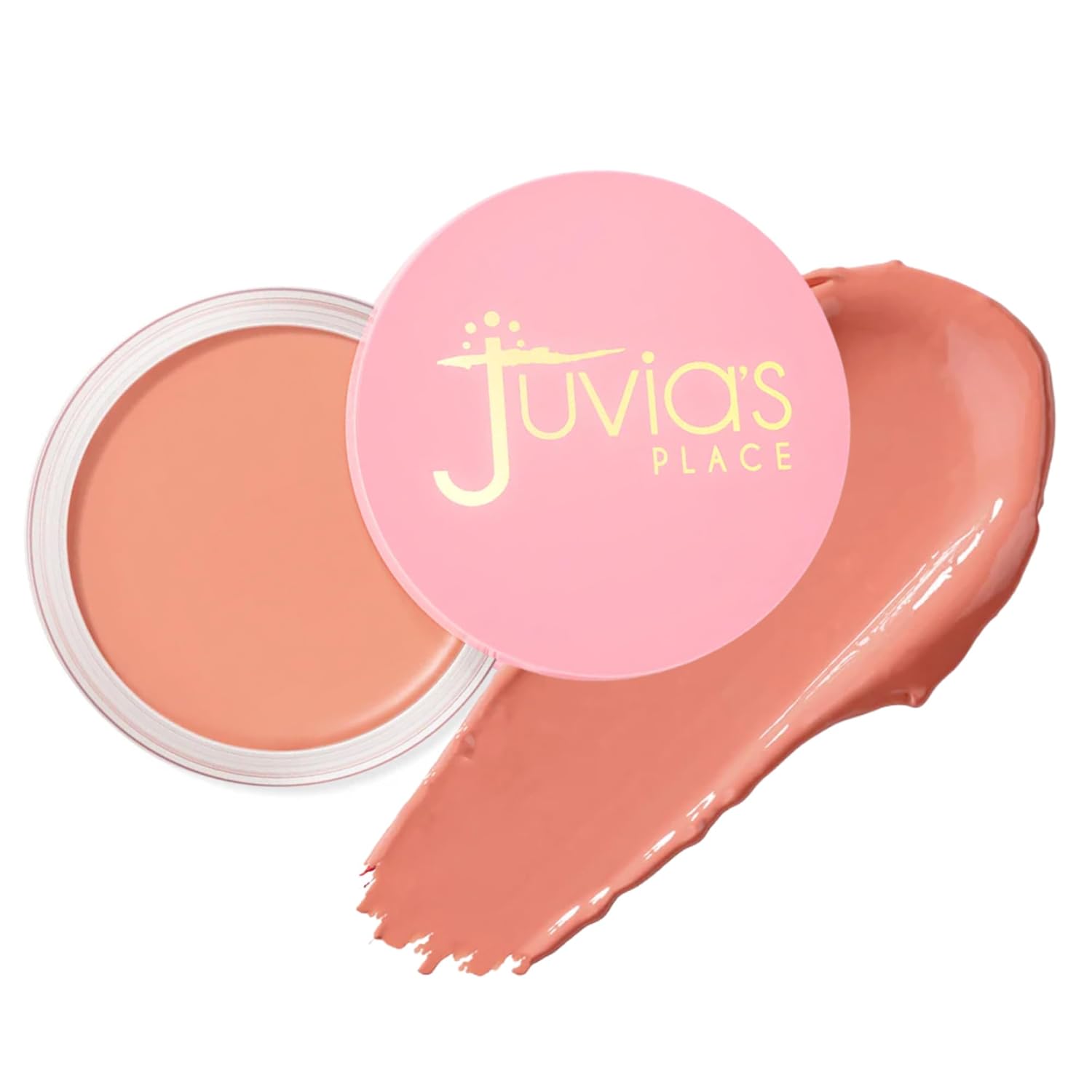 Juvia’s Place Blushed Cream Blush – Peach Please – Multi-Purpose Cream Blush for Cheeks & Lips – 2in1 Formula, Smooth, Blendable Texture for a Soft Dewy Finish – Buildable & Lightweight Face Makeup