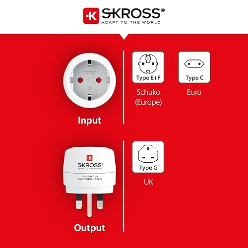 Miniatura 5 de SKROSS Country Travel Adapter - Adaptador de viaje de Europa a Reino Unido