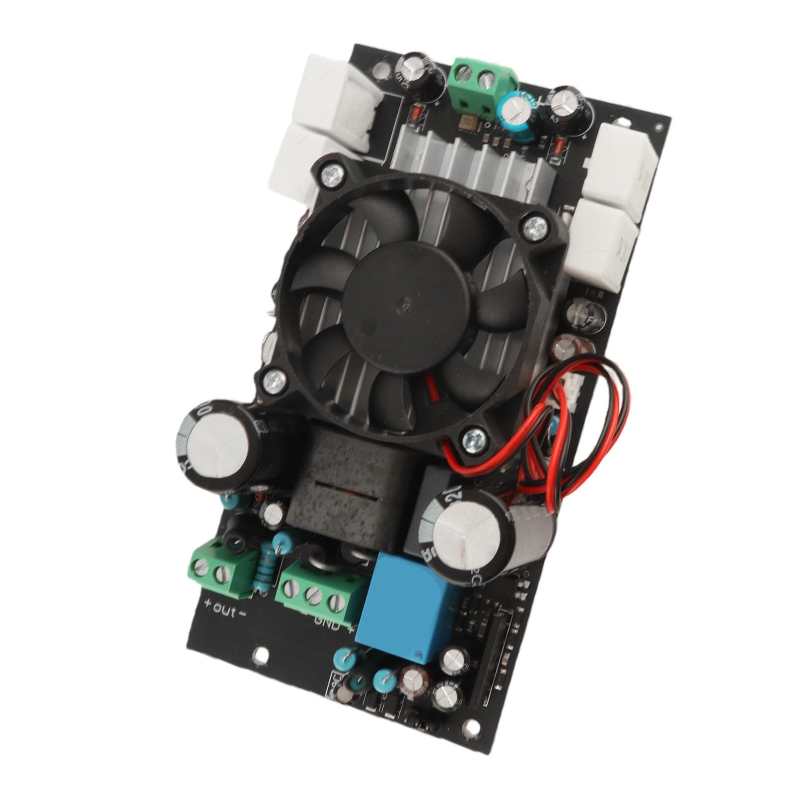 Annadue Scheda Amplificatore Digitale 1000W IRS2092S Chip HiFi Classe D Scheda Amplificatore di Potenza Full Range con Ventola di Raffreddamento