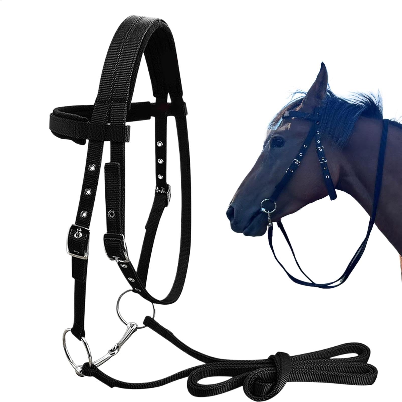 Durable Horse uchwyt do treningu, uchwyt na linkę i linkę prowadzącą, zestaw uchwytów do pielęgnacji konia, wzmocniony uchwyt na linę, stylowy zestaw dla miłośników koni