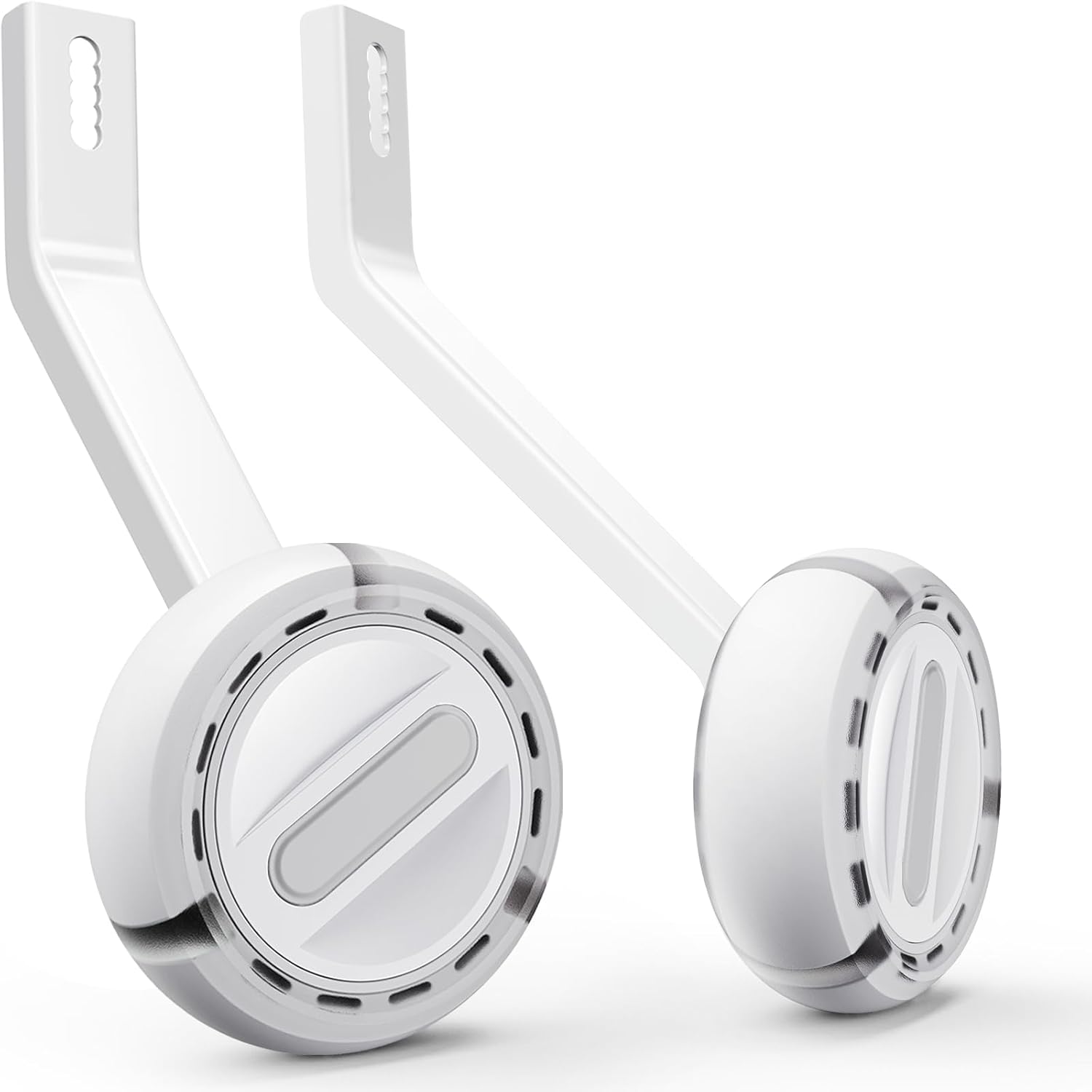 Training Wheels for 20 inch Bike, Safety Max—High-Strength Steel with Anti-Tip Design, Long-Lasting Light Up Bicycle Training Wheels for Kids Bike, Fits 20'' Single-Speed Only, Grey Glacier Gray