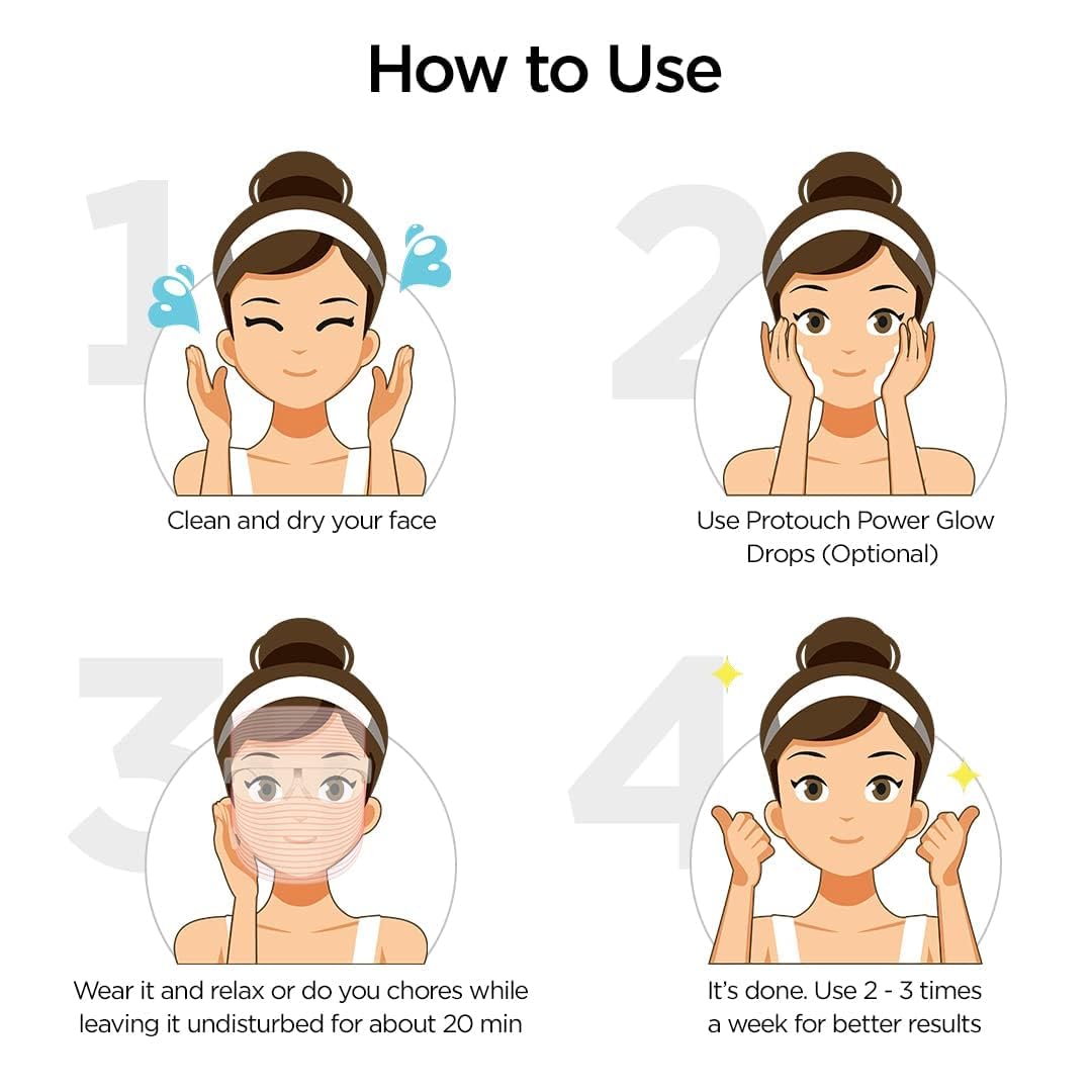 Ganraj 3 in 1 LED Face Mask | For Glowing Clean & Clear Skin | Anti Acne & Anti Ageing | Skin Rejuvenation | Facial at home | For All Skin Type | For Men & Women (unisex) 1