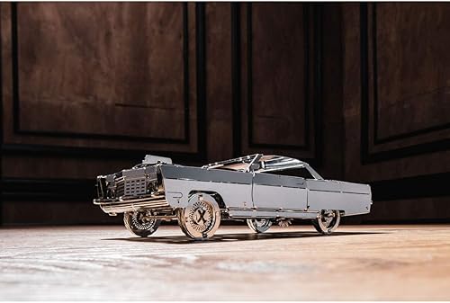 Miniatura 6 de Kit de modelo de coche – Kit de modelo 3D Royal Voyager – Modelo de coche retro de cuerda móvil | Rompecabezas 3D para adultos – Kit de bricolaje de