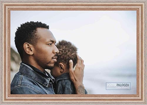 Miniatura 5 de Poster Palooza Marco de fotos de madera tradicional de plata antigua de 27 x 21 pulgadas con acrílico UV, respaldo y herraje