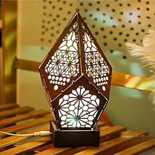 Miniatura 5 de Polar Star - Lámpara de pie grande con luces LED de diamantes coloridos, lámparas bohemias, funciona con pilas, luces LED coloridas para habitación,