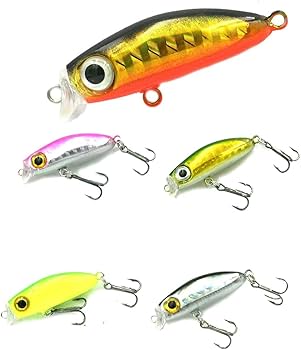 Amazon.co.jp: 釣り【Blue Ocean】マイクロミノー 小型 プラグ ルアー