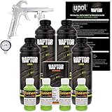 U-POL Raptor Lime Green Urethane Spray-On Truck Bed Liner Kit W/Free Spray Gun, 4 Liters