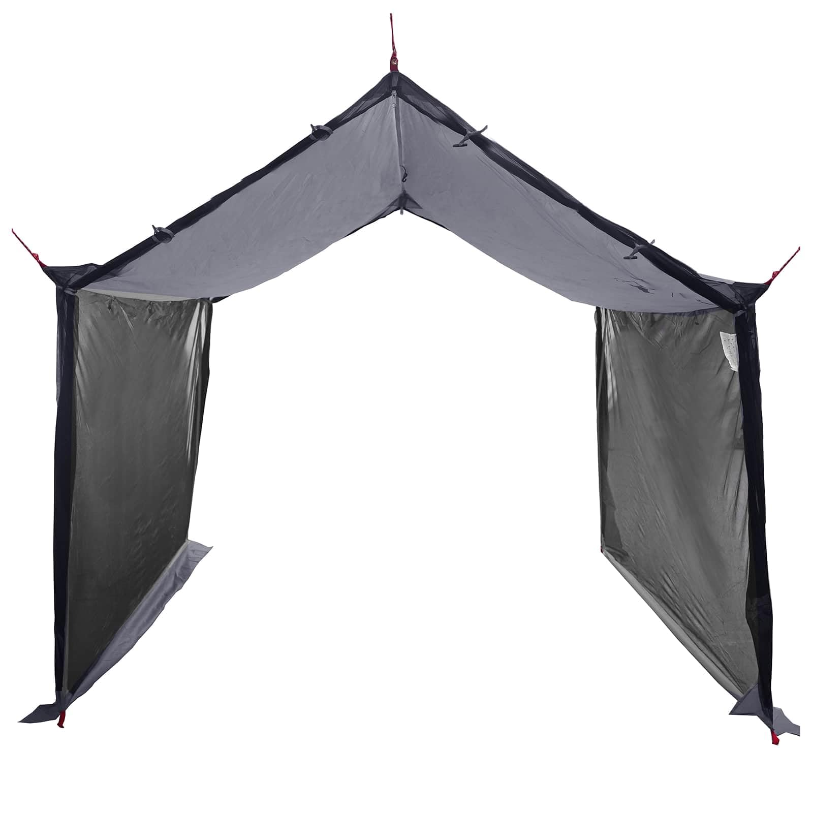 Camping-Tarp mit Netzwänden aus 185T Polyester PU, 340 x 260 x 220 cm für Camping, Wanderung, Festival, Strand, wasserdicht und UVschutz, mit Moskitonetz