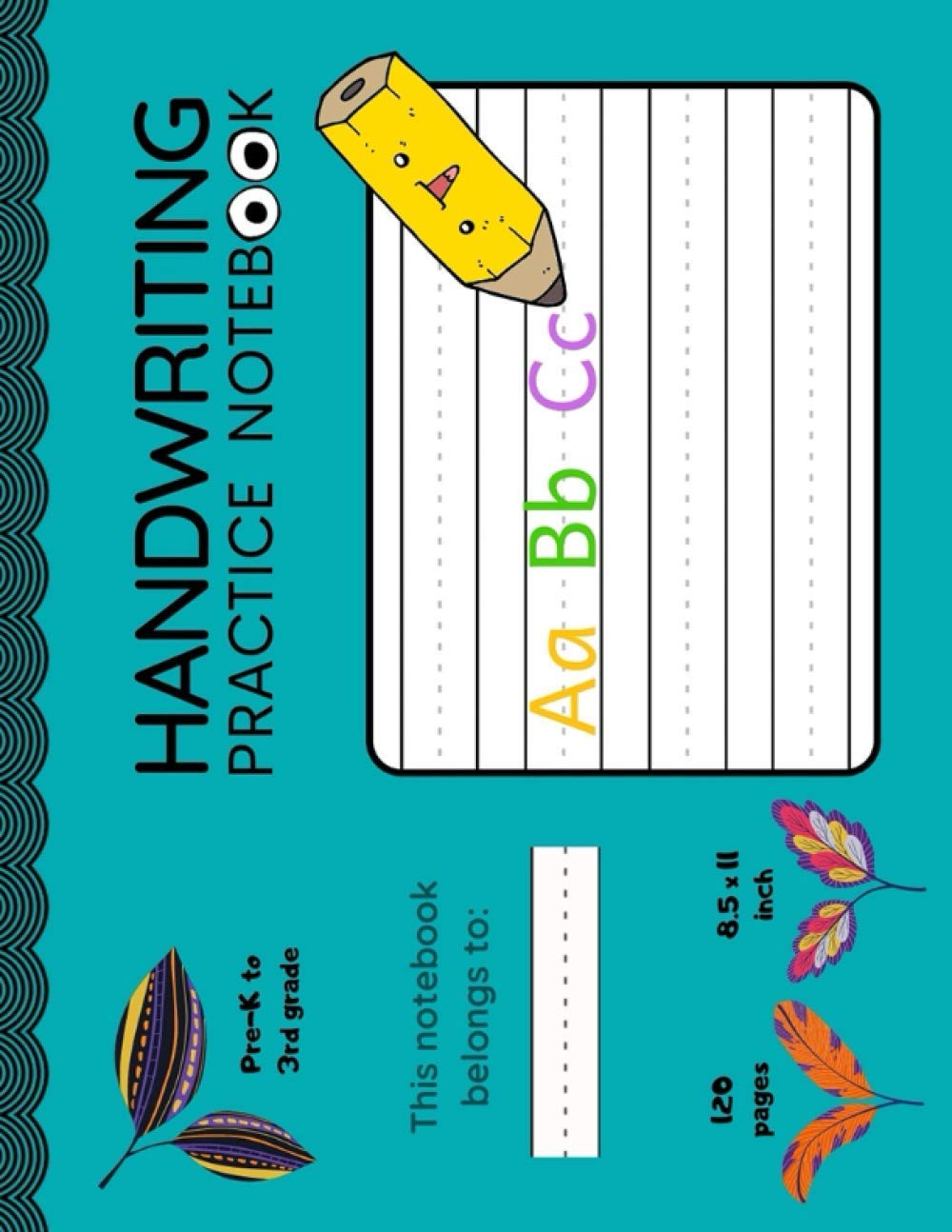Panoramic Handwriting Practice Book for Kids in Pre-K to 3rd Grade I Primary Tablet: 120 pages I blank double lines with a dotted center line I 11x8.5 inch (Young Learners Notebooks)