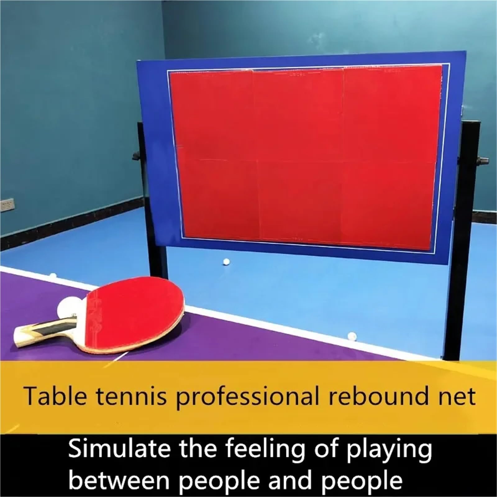 Tavolo da ping pong for allenamento con rimbalzo, macchina for rimbalzo da ping pong for allenamento individuale, allenatore professionale for esercizi Tavola di Ritorno Ping Pong