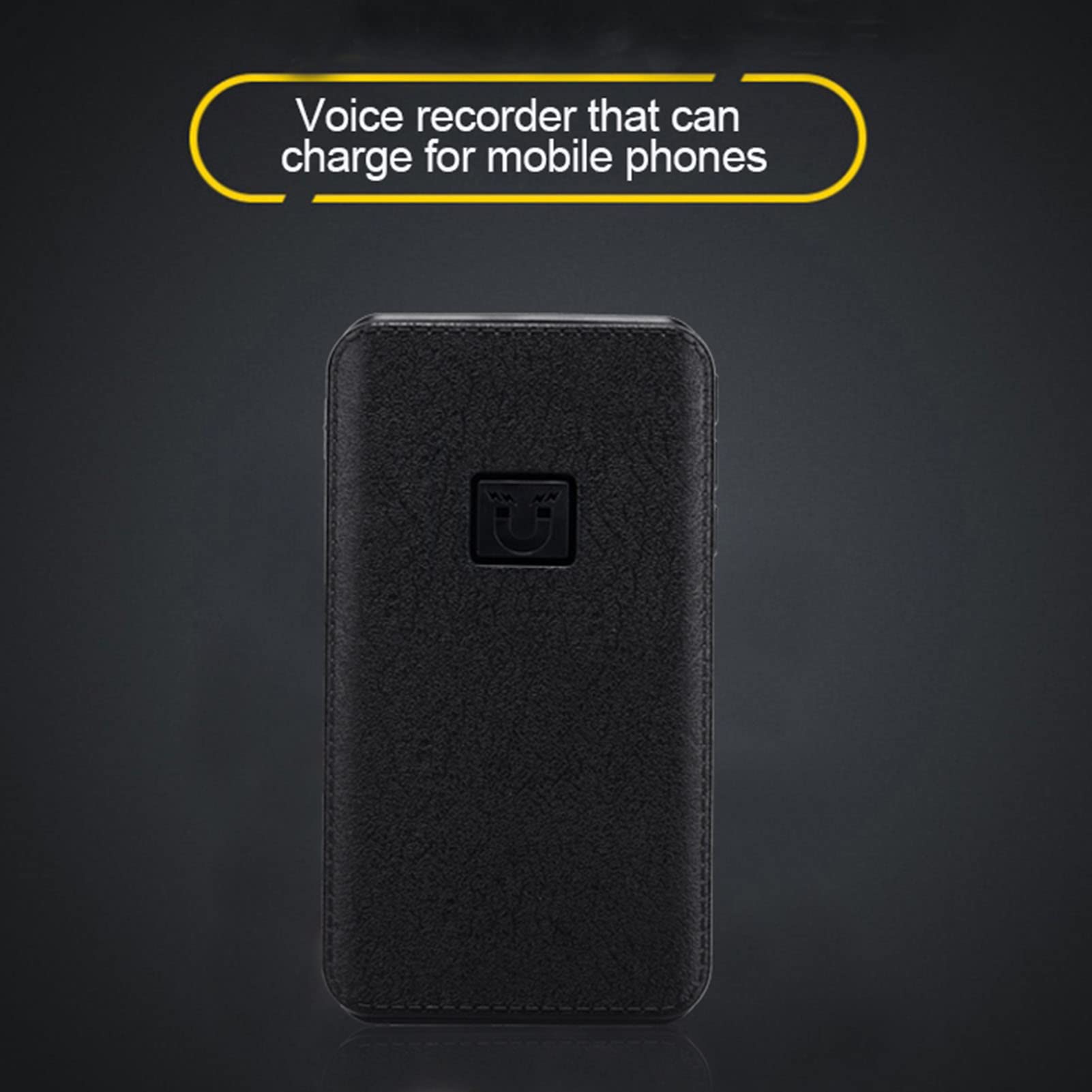 Grabadora de Voz Digital, Grabadora Activada por Voz con Reducción de Ruido Magnético, Mini Grabadora Power Bank, Dispositivo de Grabación de Audio con Reproductor de MP3 para Conf (Inglés Neutro,