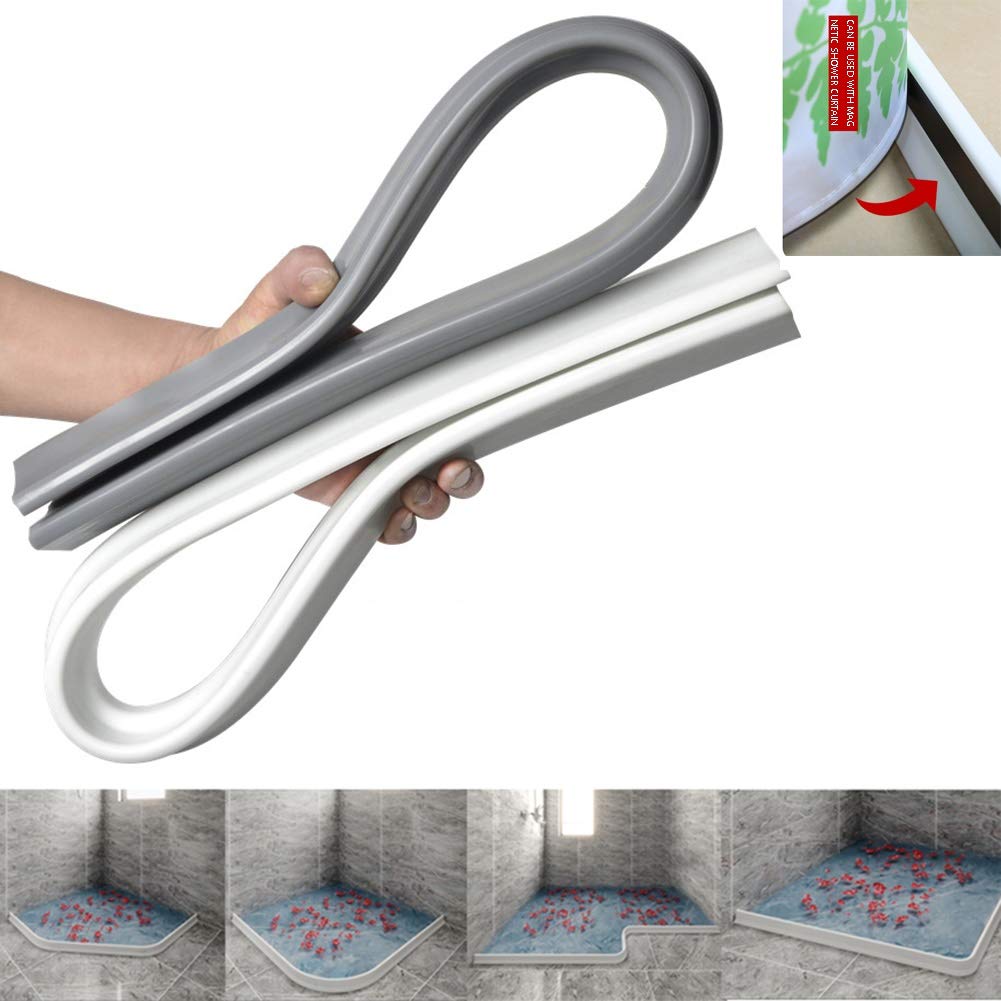 Buy OUUCL 114inch Collapsible Shower Threshold Dam Water Stopper