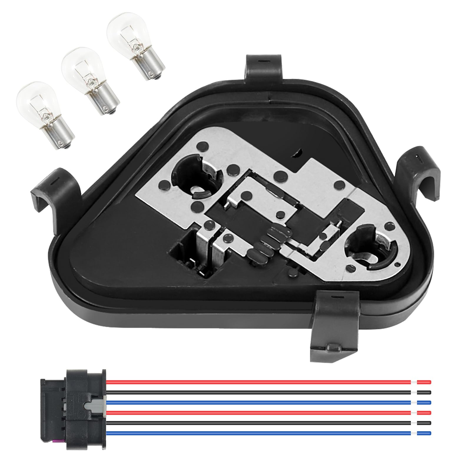 Right Passenger Side Rear Tail Light Lamp Holder Bracket Socket Panel with Harness and Bulbs Compatible with BMW 3 Series 320i 328i 335i 328d 2012 2013 2014 2015 Replace # 63217313044