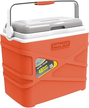 Pinnacle 10 Liter Insulated Cooler Lunch Box -Portable Camping/Picnic Hard Cooler Coolbox Keeps Cool for 48 hrs. with Ice RetentionHeavy Duty Cooler for Beach, Grill, Travel,Tailgating,Small