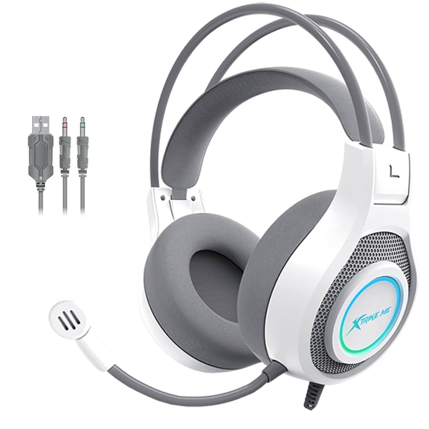 Xtrike Me GH515W RGB Gaming Headset, front view