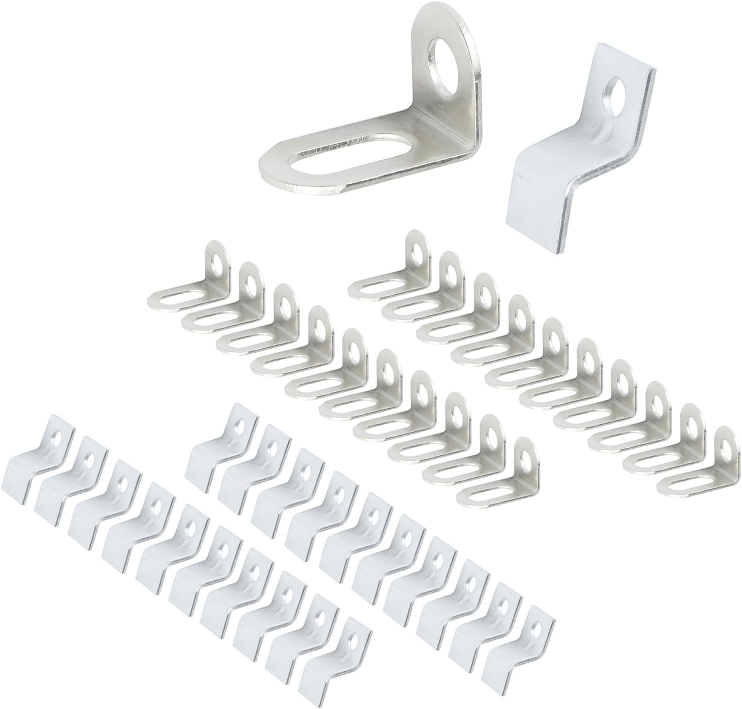Chinflly 20 PCS L Corner Brackets+20 PCS Z Table Top