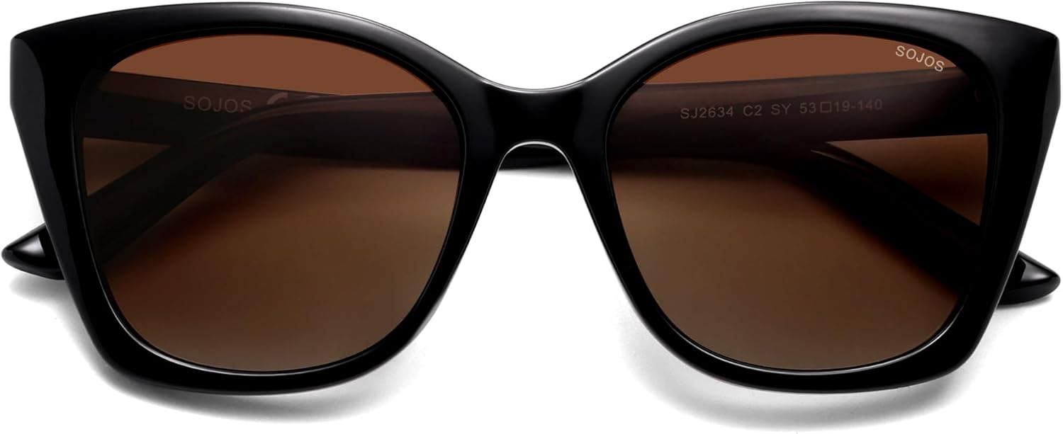 SOJOS Vintage Oversized Cateye Sunglasses Womens UV400 Large Designer Shades Lentes De Sol Para Mujer SJ2634 - Image 4