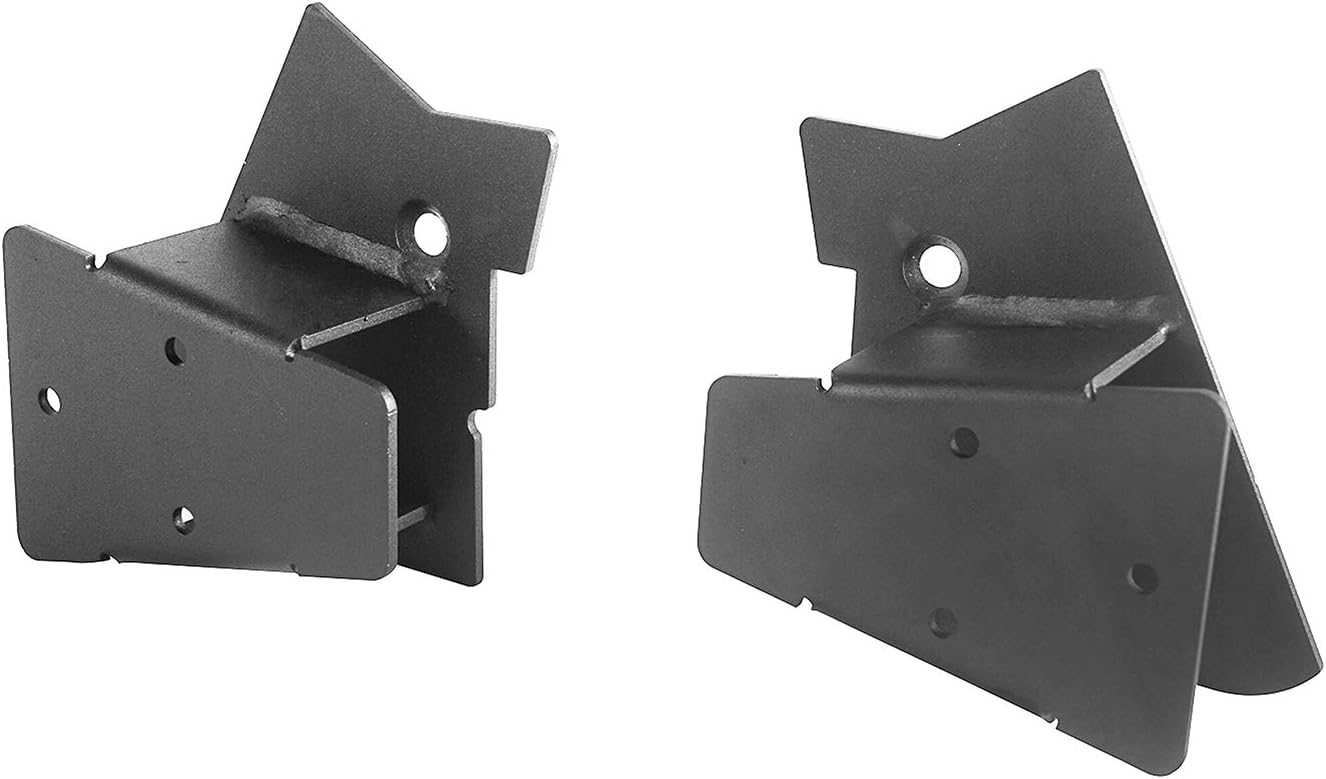 u-Box Wrangler TJ Factory Door Mirror Mounting Brackets Texture Black for Jeep Wrangler TJ 97-06