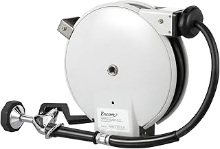 Encore Hose Reel with 15 ft. Hose, Open Powder Coated Reel Assembly, 3/8