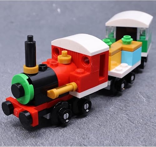 Miniatura 3 de LEGO Creator 30584 - Tren navideño de invierno con locomotora, vagón plano y carruaje (73 piezas)