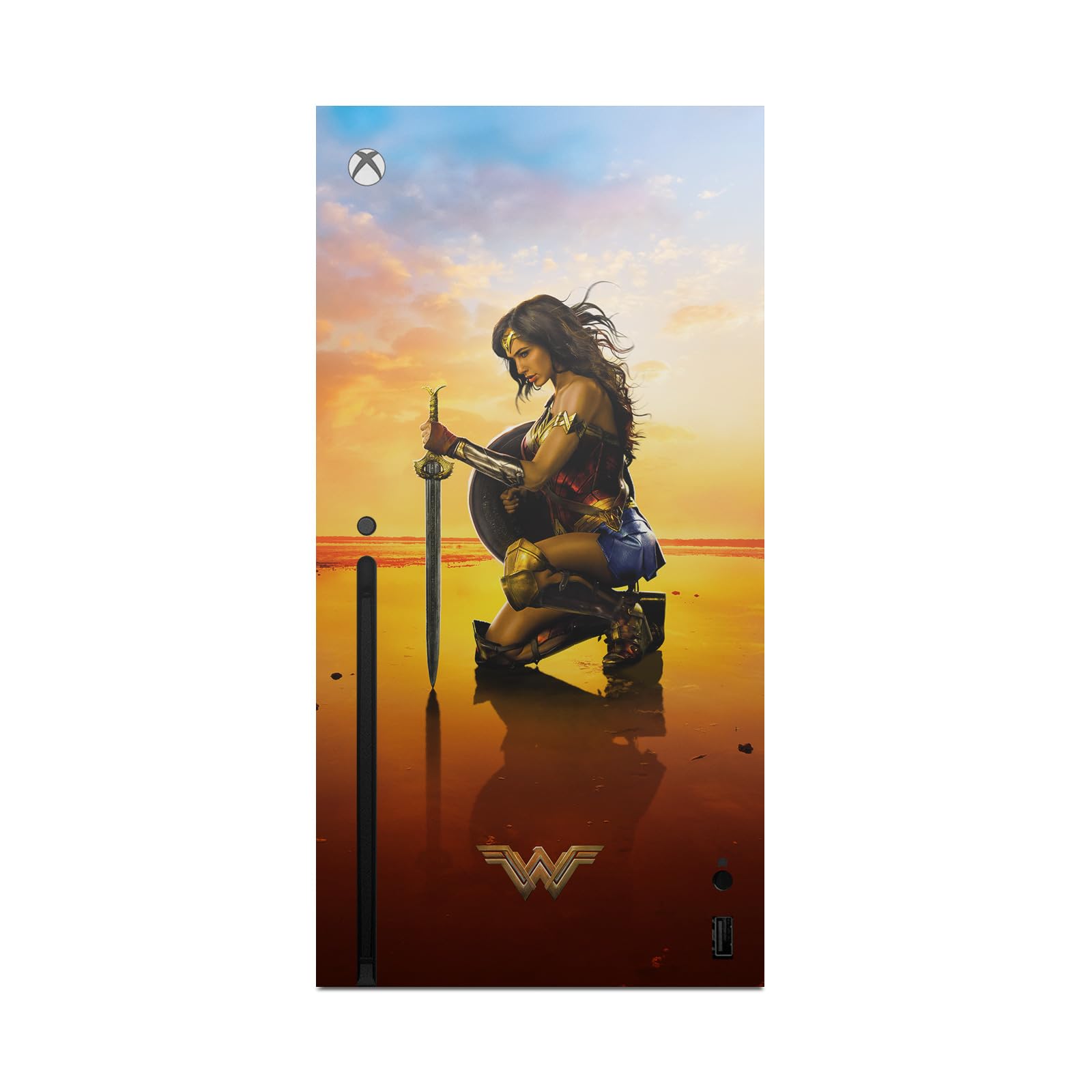 Head Case Designs sous Licence Officielle Wonder Woman Movie Épée Et Bouclier Posters Vinyle Autocollant De Jeu Peau Autocollant Couverture Compatible avec Xbox Series X Console
