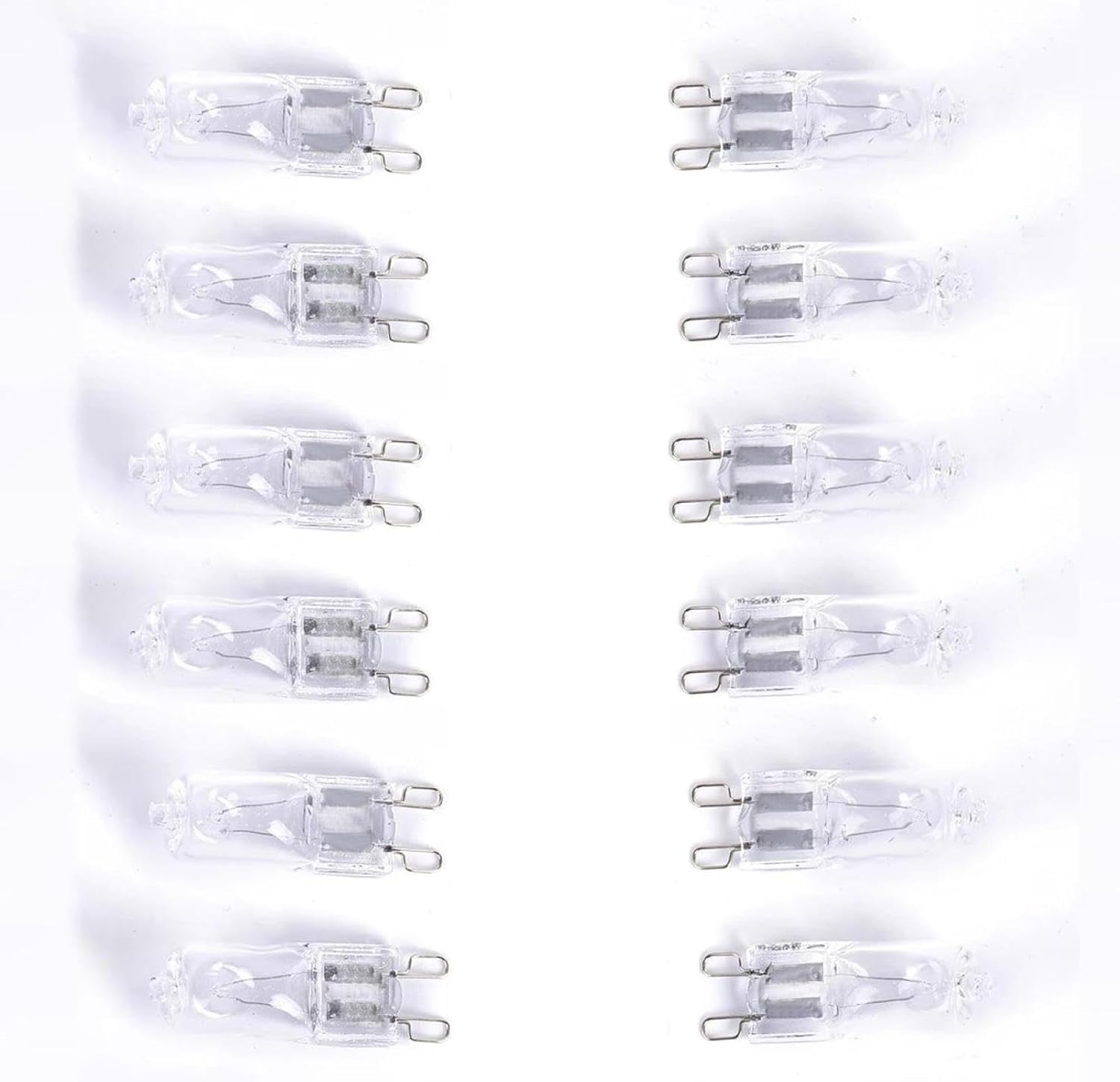 Halogen Bulbs G9 Clear Dimmable T4 120V 60 Watt 20W 40W G9 120 Volt Halogen Light Bulb for Chandelier Ceiling Lights Wall Light 10PCS 60W