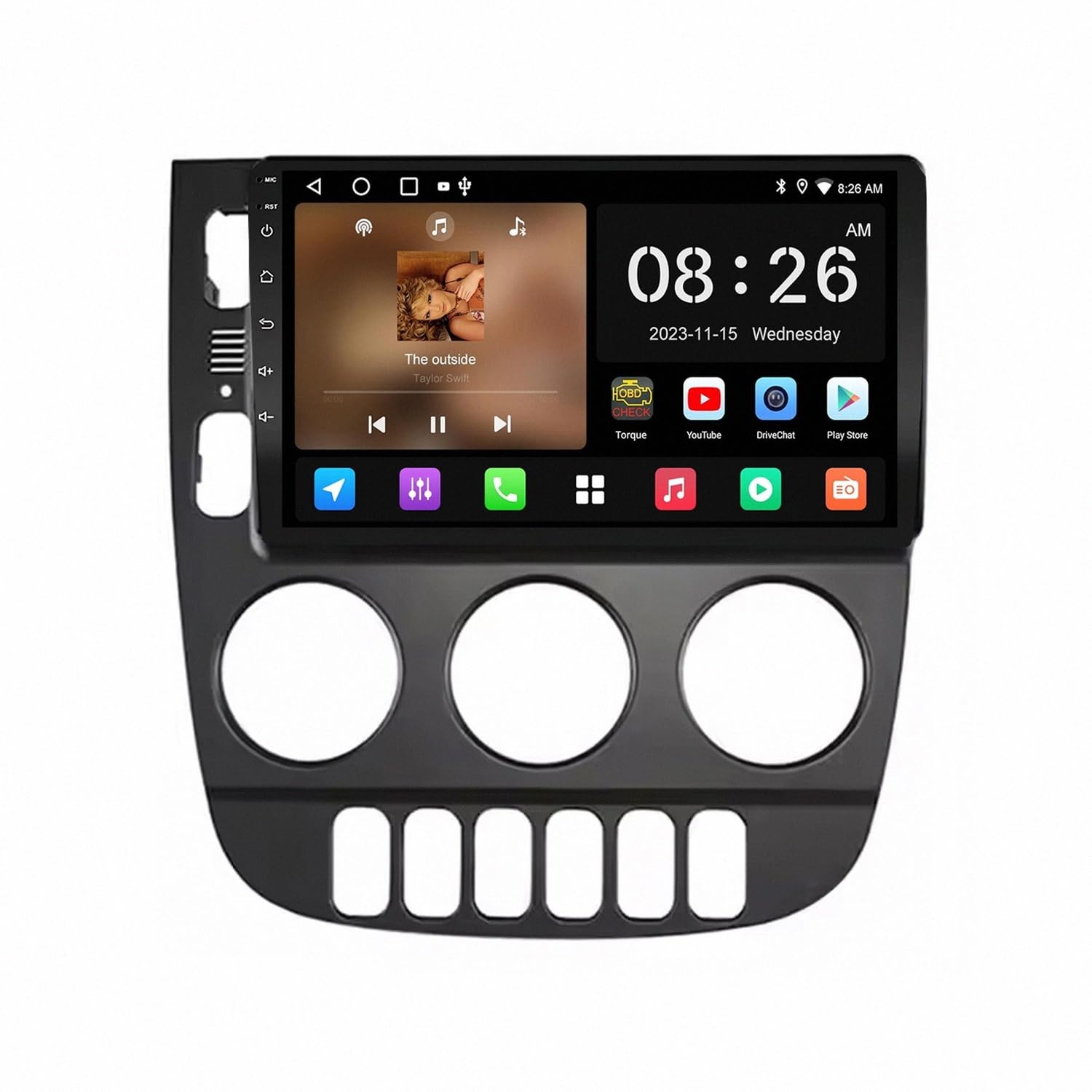 Car Stereo Carplay Radio de Coche para Benz M Class W163 ML 2001-2005 Soporta Bluetooth, Control Volante, USB, WiFi, 4G, Mirror-Link, GPS Navegador/Radio FM, 4 Nuclear 1G+32G
