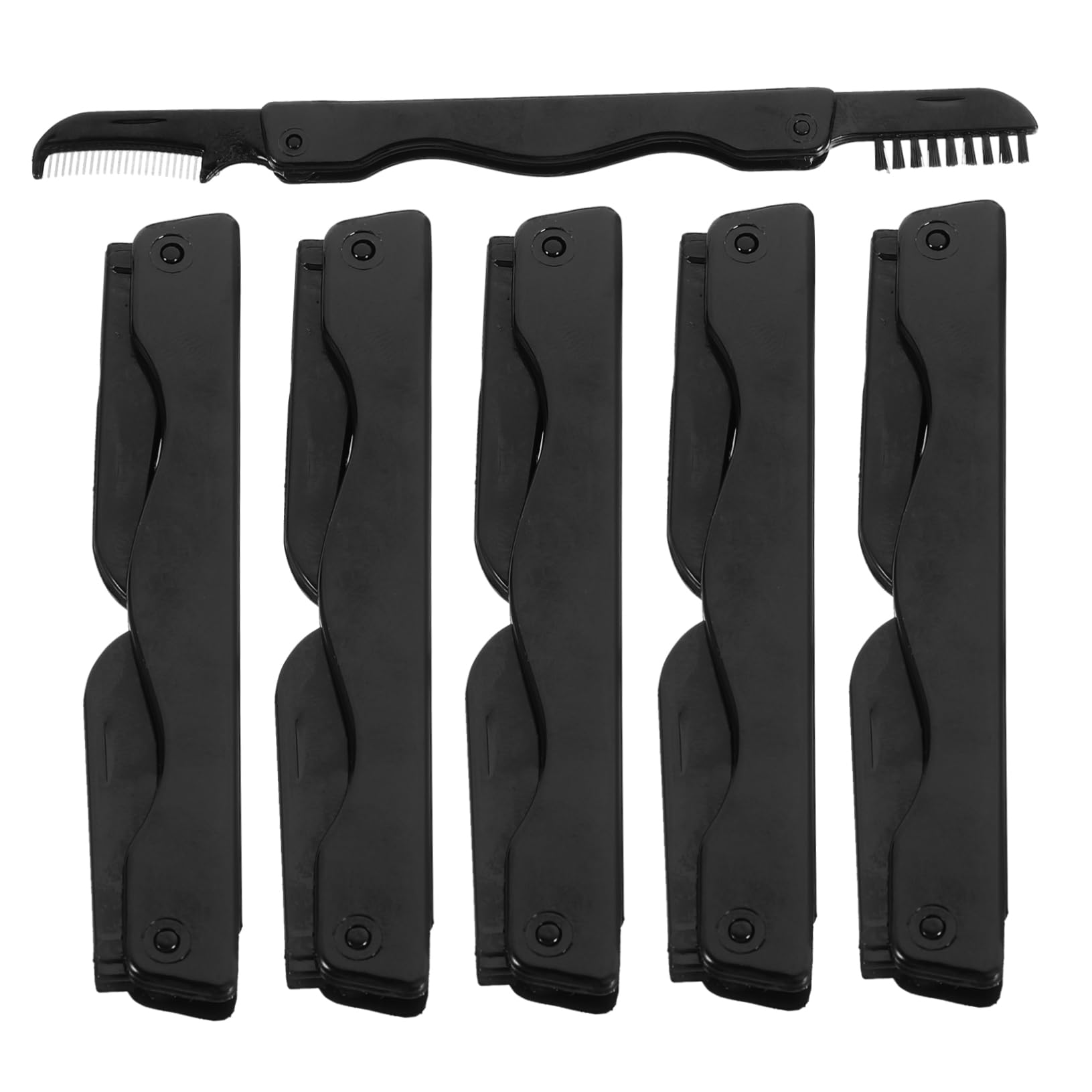 Ipetboom Eyebrow Brush Comb Set 6pcs Makeup Tool Lash Brush for Perfect Brows Gentle Bristles