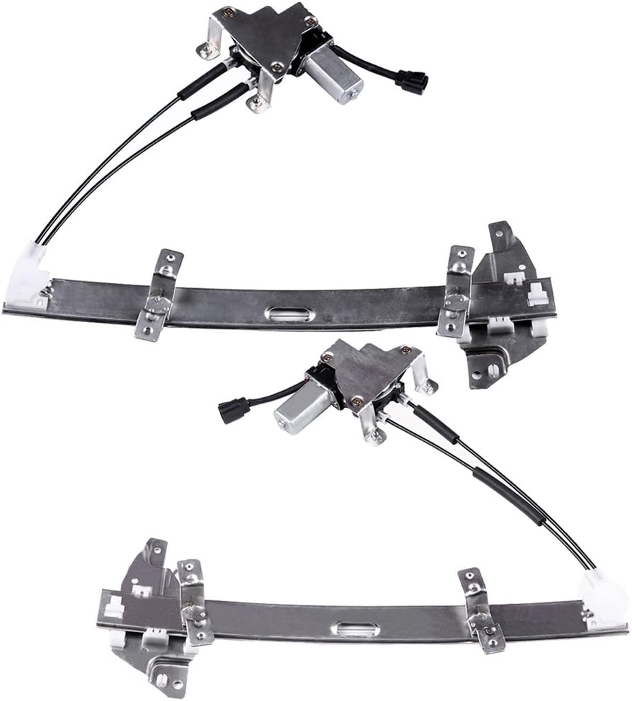 Regulador de Vidro Elétrico Dianteiro com Motor Compatível com Buick Century 1997-2005, Buick Regal 1997-2004, Oldsmobile Intrigue 1998-2002 - Peças 741-637 e 741-638