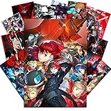 Persona 5 Royal Poster Set of 12 PCS 9.74In x13.77In(35x24.75cm) Persona 5 Anime Game Poster Art Prints for Wall Decor