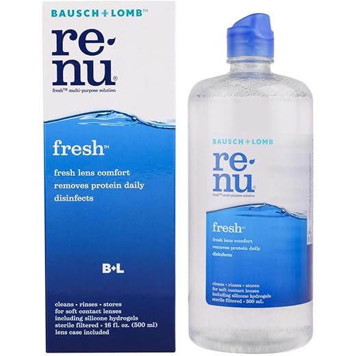 Renu Bausch + Lomb Fresh Multi-Purpose 500Ml Contact Lens Solution (Pack Of 1)