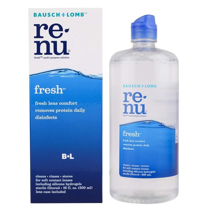 Renu Bausch + Lomb Fresh Multi-Purpose 500Ml Contact Lens Solution (Pack Of 1)