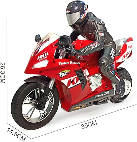 Miniatura 8 de 2.4G Control remoto motocicleta RC Stunt Vehículo electrónico Dift Racing Coches escala 116 con funciones de autoequilibrio de una sola rueda