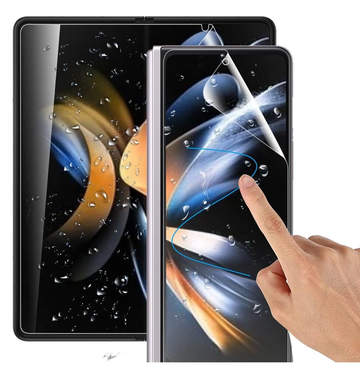 Matte Screen Protector Compatible With Samsung Galaxy Z Fold 6 5G Anti-Scratch Fingerprint Hydrogel Film (No Tempered Glass) (Samsung Z Fold 6 5G Cellphone,Transparent)