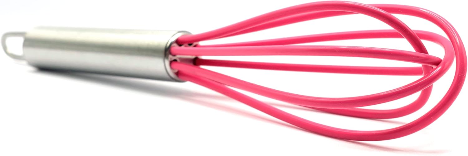 Mini Whisks 6 inch 2Pcs Stainless Whisk+silica gel, Hand Egg Mixer for Flour Cake Egg, Kitchen Cooking Baking Use Whisk - Image 6