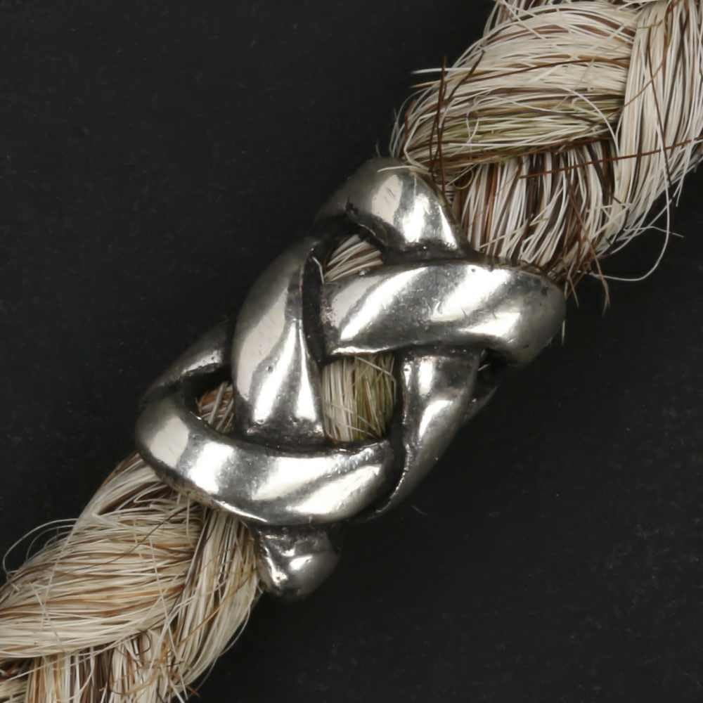 Bartperle 925 Silber keltisch Bartschmuck Keltischer Knoten geflochten Wikinger Haarschmuck Perle Herren Damen Haarperle Sterlingsilber Schmuck