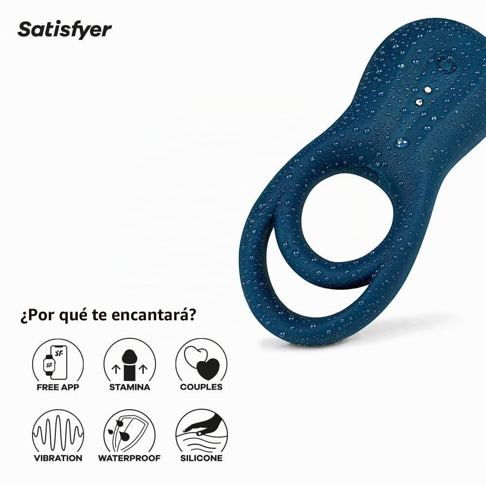 Satisfyer Epic Duo Connect App cockring | Impermeable (IPX7) | Erótico