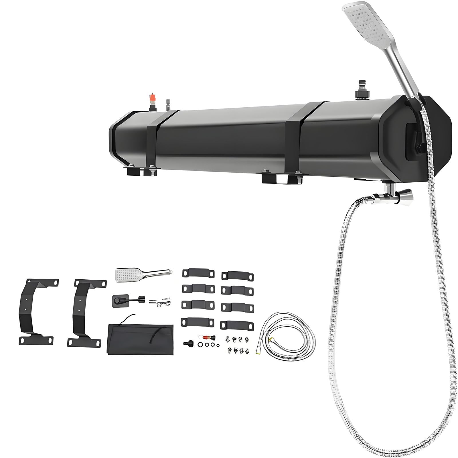 Douche camping pour toit voiture avec reservoir eau autopressurise de 30L