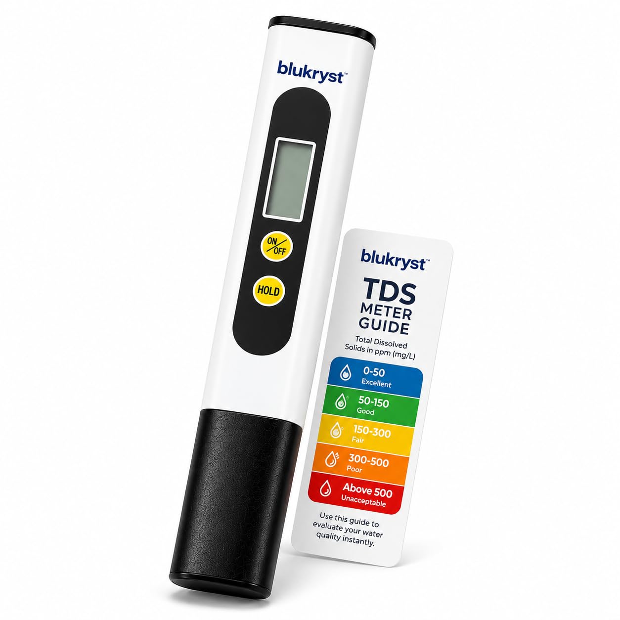 TDS Meter for Water Testing, Digital Water TDS Tester with LCD Display, 0-9990 ppm Total Dissolved Solids Checker for Drinking Water, RO System, Aquarium and Hydroponics-image-15