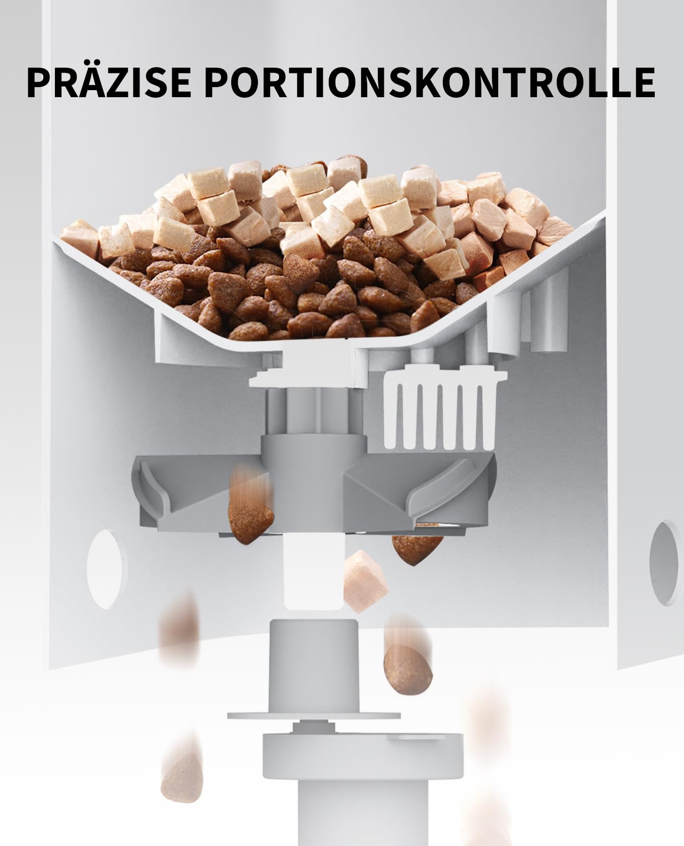PETKIT Futterautomat Mit Kamera, KI Futterautomat Katze,3L Katzen Futterautomaten,Automatischer Futterspender für Katze und Hund,2.4G WiFi Intelligente App-Steuerung,1-5 Mahlzeiten