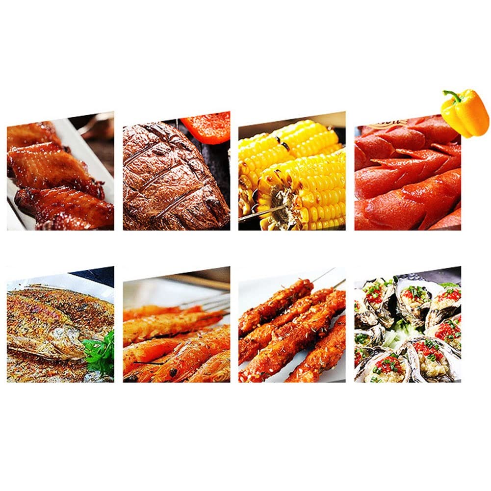 Parrilla De Barbacoa De Carbón Portátil Parrilla Para Acampar BBQ Al Aire Libre Con Rejilla De Cocción Extraíble Plegable Acero Inoxidable Para Jardín, Balcón, Fiesta De Campamento Los 30X26,5X30cm