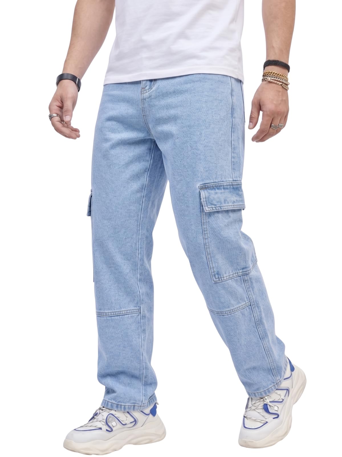 greciilooks Jeans for Men | Men Jeans | Cargo Jeans for Men | Jeans Pant for Men | Baggy Jeans for Men | Jeans for Men Loose Fit | Cotton Jeans for Men-picture-13