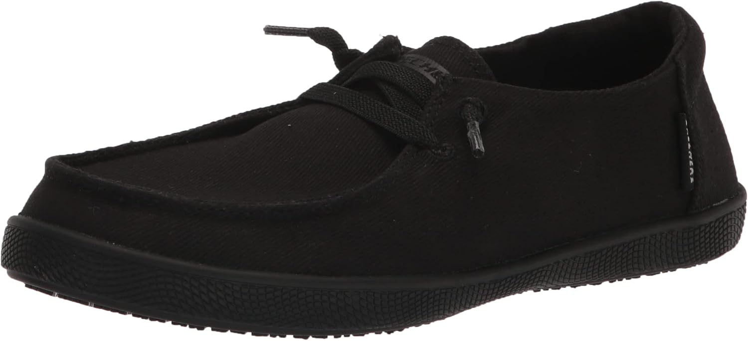 Skechers Women's B Cute Remmit SR 108140 Oxford Flat, Black, 5